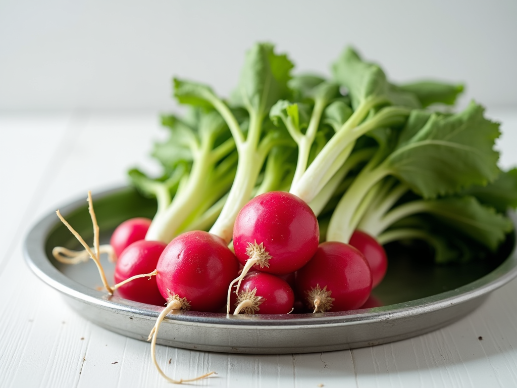 Fresh radish sprouts